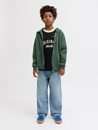 JACK & JONES | Jungen Sweatjacke JORBEDFORD | dunkelgrün